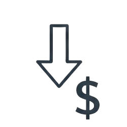 Affordable scooter prices icon